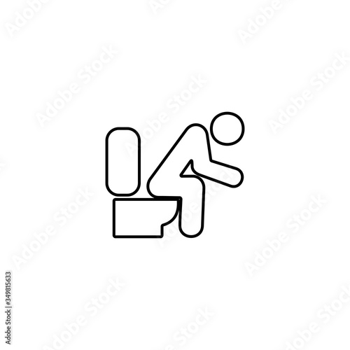 Obraz na płótnie Individual suffering from fatigue illustration