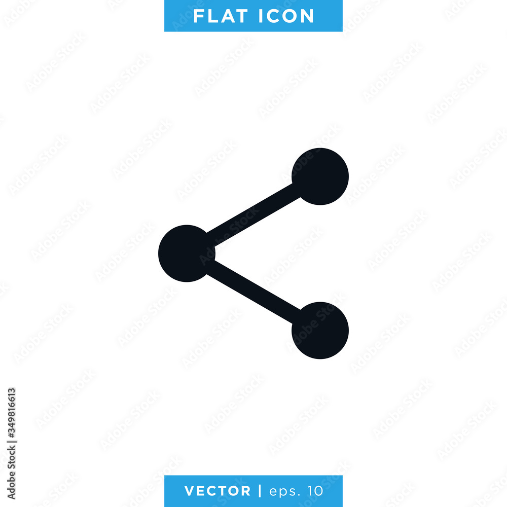 Share Connection Icon Vector Design Template Share Connection Icon Vector Design Template