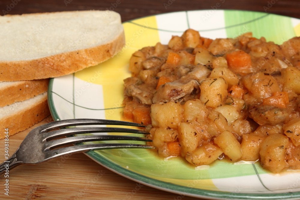 Vegetable Stew with Chicken Gizzards