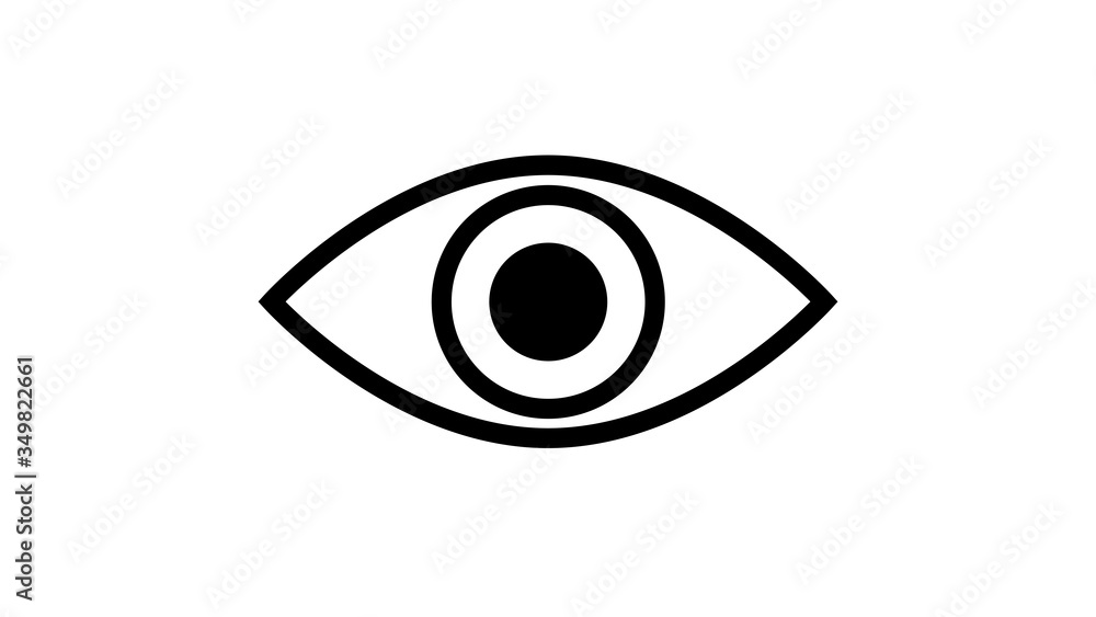 Eye Icon Design Template on white background Eye Icon Design Template on white background