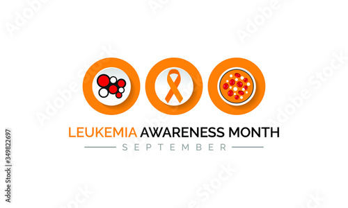 Vector illustration on the theme of Leukemia awareness month observed each year in September.