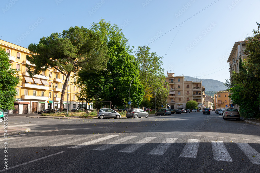 square dalmatia deserted during covid emergency 19