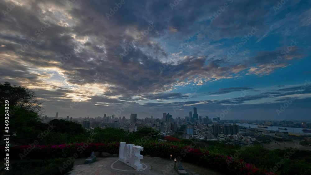 time lapse of Kaohsiung city during sun rise time lapse of Kaohsiung city during sun rise