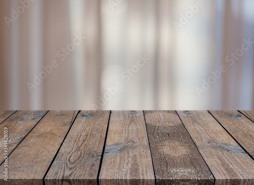 Wooden brown textured desk or table. Wooden texture table
