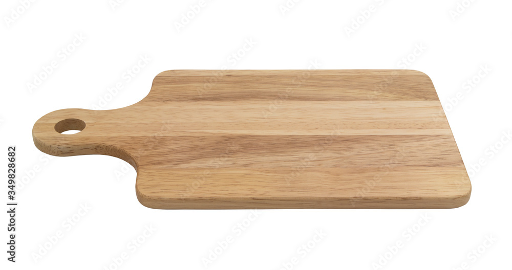 Natural cutting board isolated on white background Natural cutting board isolated on white background