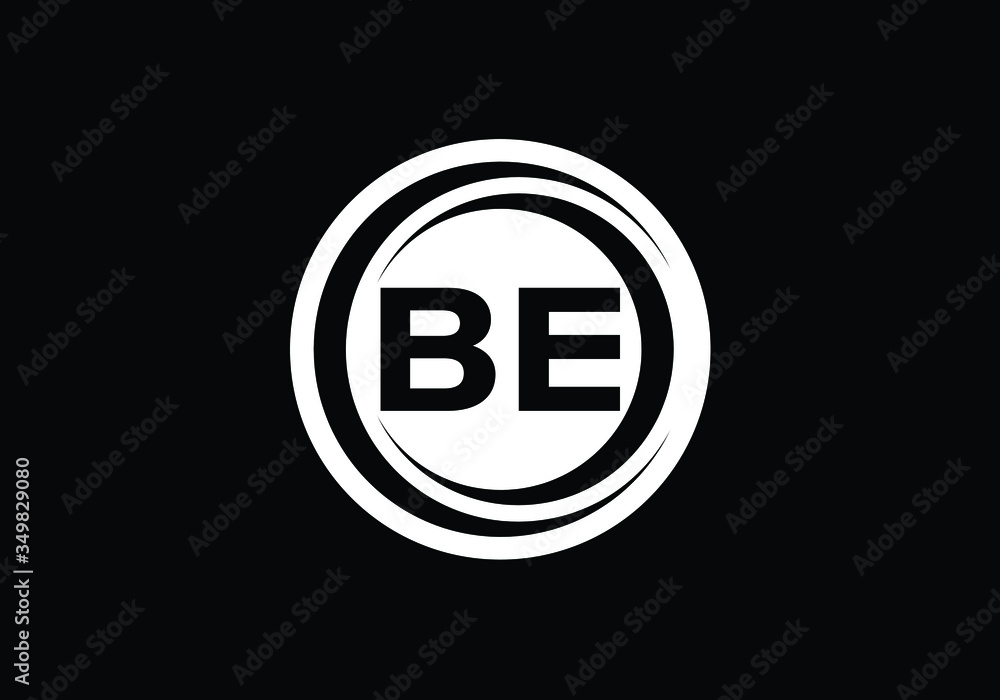 Initial Monogram Letter B E Logo Design Vector Template. Graphic Alphabet Symbol for Corporate Business Identity Initial Monogram Letter B E Logo Design Vector Template. Graphic Alphabet Symbol for Corporate Business Identity