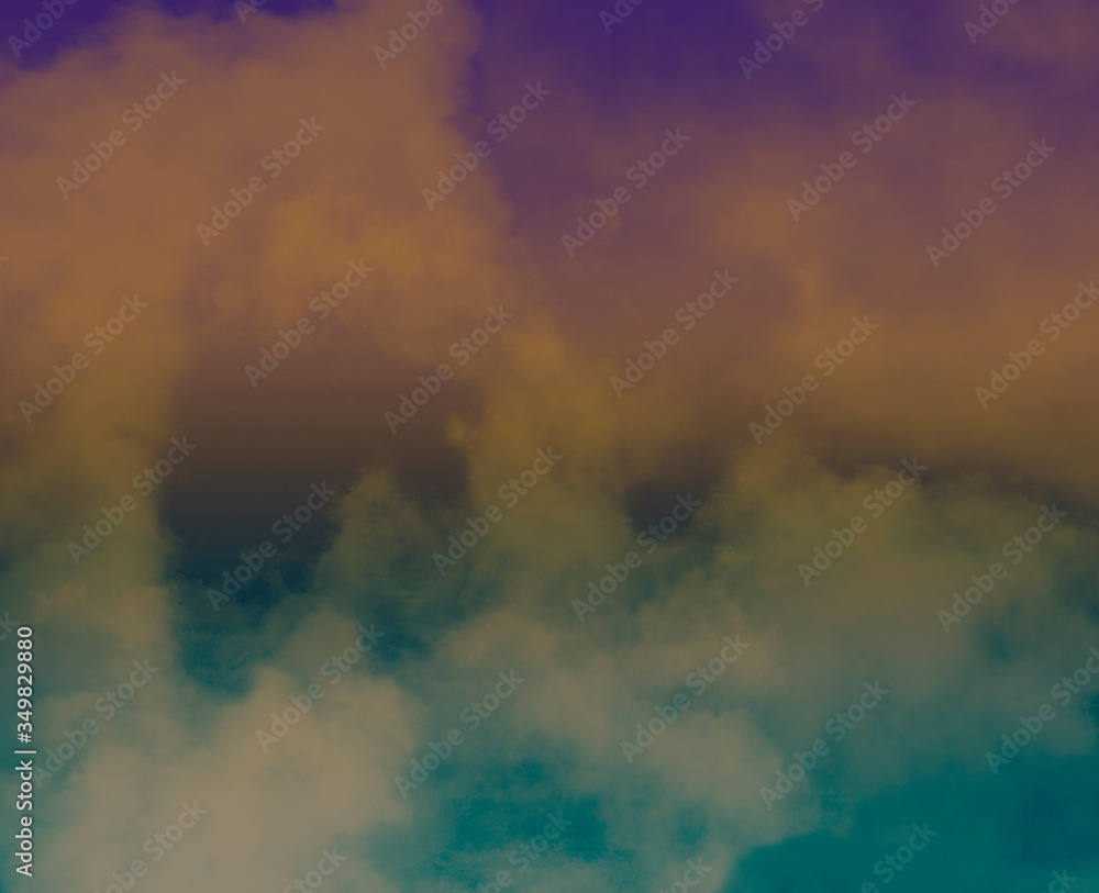 smoke dark blue background 
