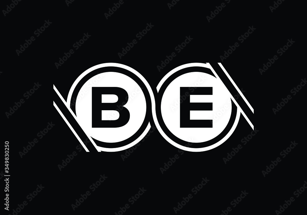 Initial Monogram Letter B E Logo Design Vector Template. Graphic Alphabet Symbol for Corporate Business Identity Initial Monogram Letter B E Logo Design Vector Template. Graphic Alphabet Symbol for Corporate Business Identity