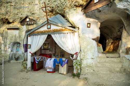 rock monastery place for pilgrimage and pray ancient religion site in south Ukraine © Артём Князь