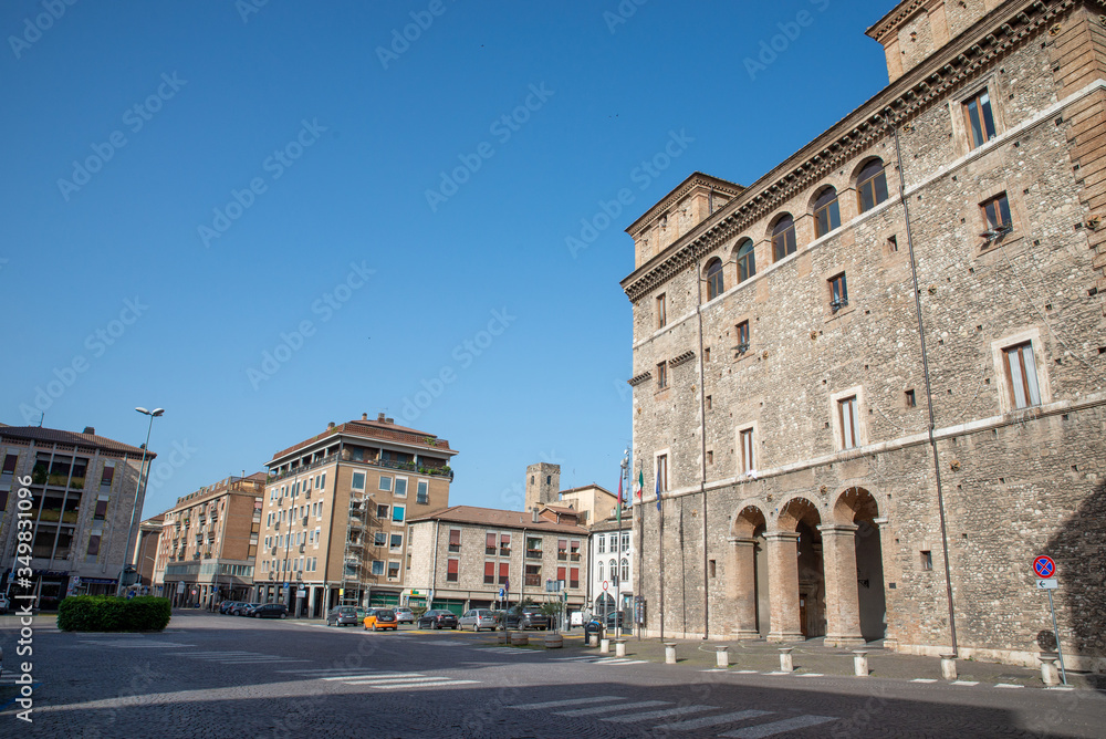 piazza del popolo in terni with the municipality