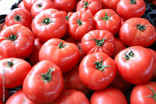 Tomatoes pattern. Fresh organic tomatoes.