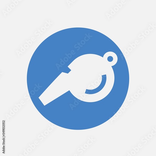 whistle blower icon vector illustration design