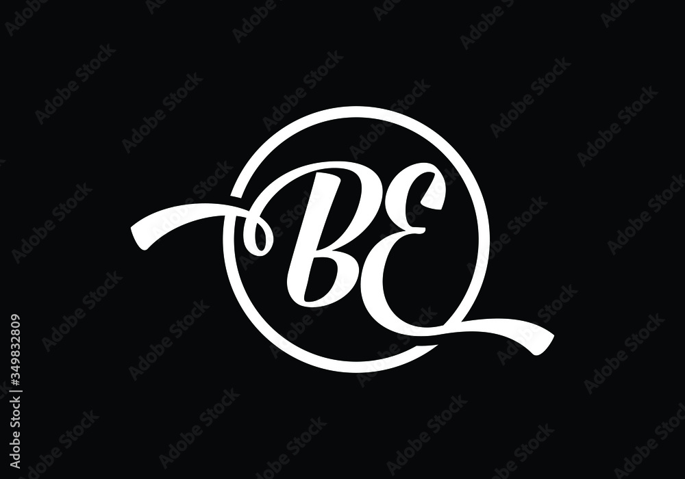 Initial Monogram Letter B E Logo Design Vector Template. Graphic Alphabet Symbol for Corporate Business Identity Initial Monogram Letter B E Logo Design Vector Template. Graphic Alphabet Symbol for Corporate Business Identity