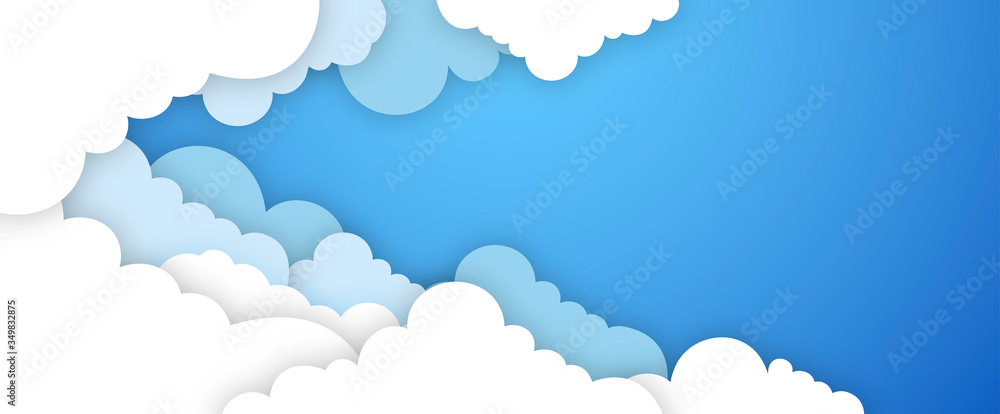 banner, cielo, nuvole, banner, cielo, nuvole,