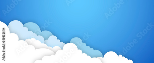 banner, cielo, nuvole,