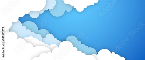 banner, cielo, nuvole,