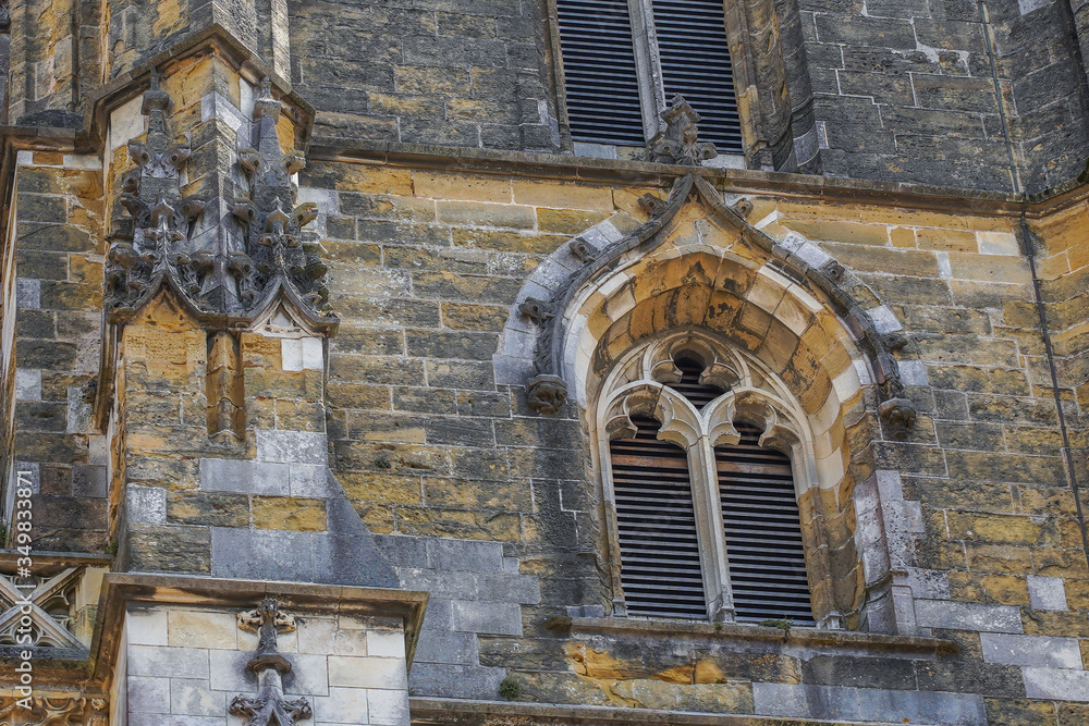 Obraz premium Cathedral in the historical city of Bayonne in France. Europe