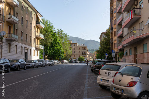 street leading to dalmatia square in the city center