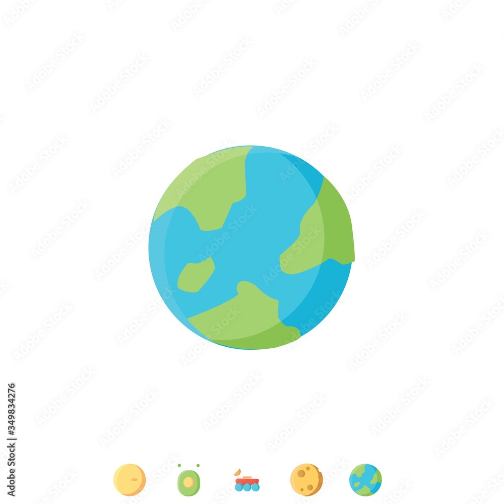 earth planet icon vector illustration design earth planet icon vector illustration design