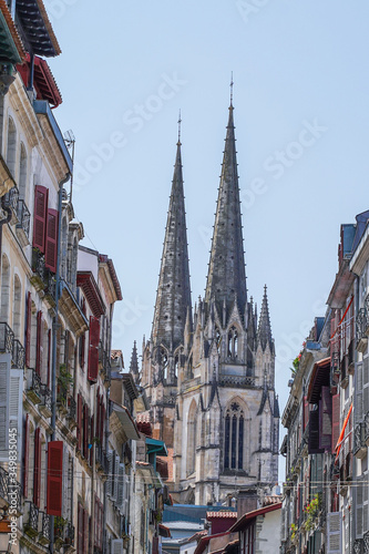 Cathedral in the historical city of Bayonne in France. Europe © VEOy.com