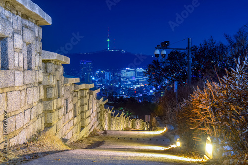 Fotografie Seoul Naksan Park Night View