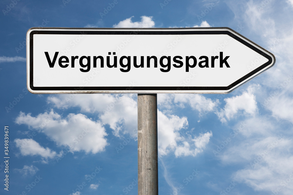Wegweiser Vergnügungspark