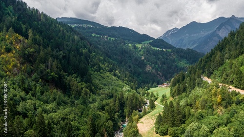 Alpine scenery in Passeier valley near Moos in South Tyrol, North Italy during the summer. © Marten