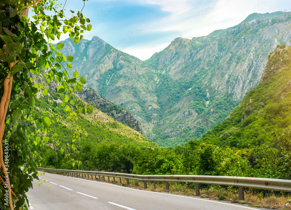 Winding road in Montenegro