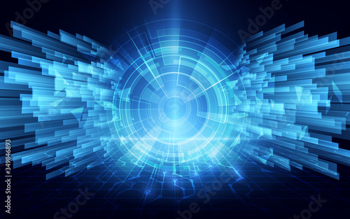 speed cyber tunnel connection networking concept design background