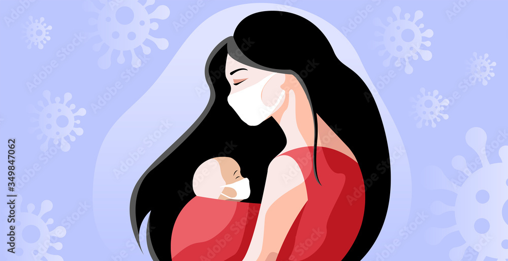 mother protects her child from coronavirus mother protects her child from coronavirus