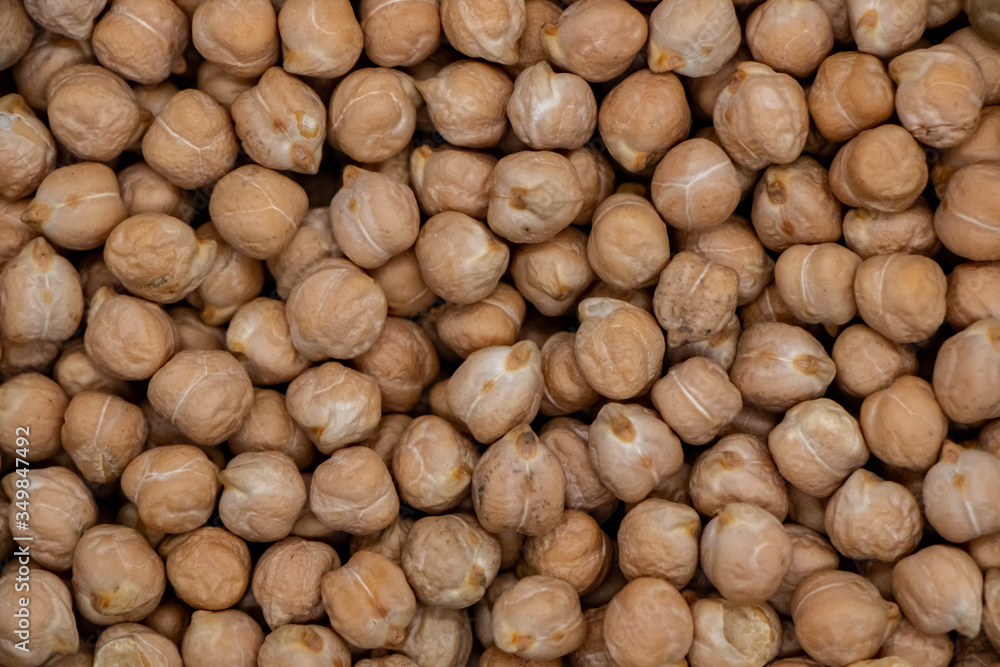 Closeup background of chickpeas Closeup background of chickpeas