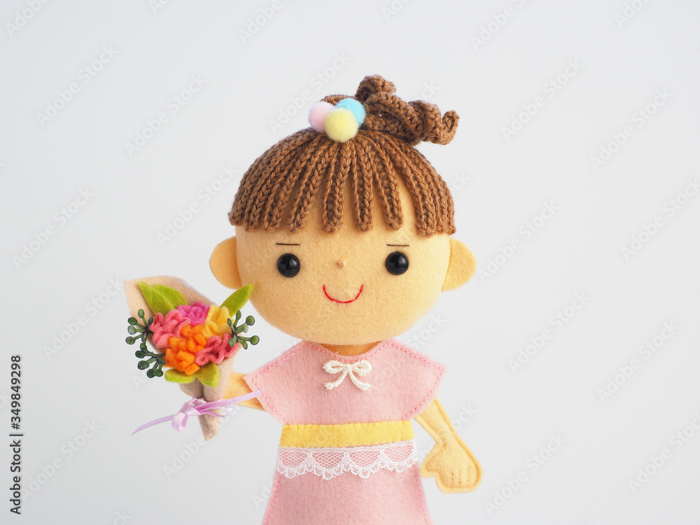 子供のフエルトドール 子供のフエルトドール