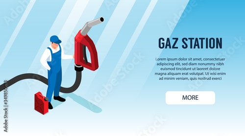 Gas Station Horizontal Banner