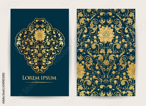 Vintage background, royal greeting with lace and floral ornament, beautiful, luxury light postcard, ornate page cover, ornamental template, elegant layout for design