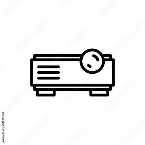 projector line icon