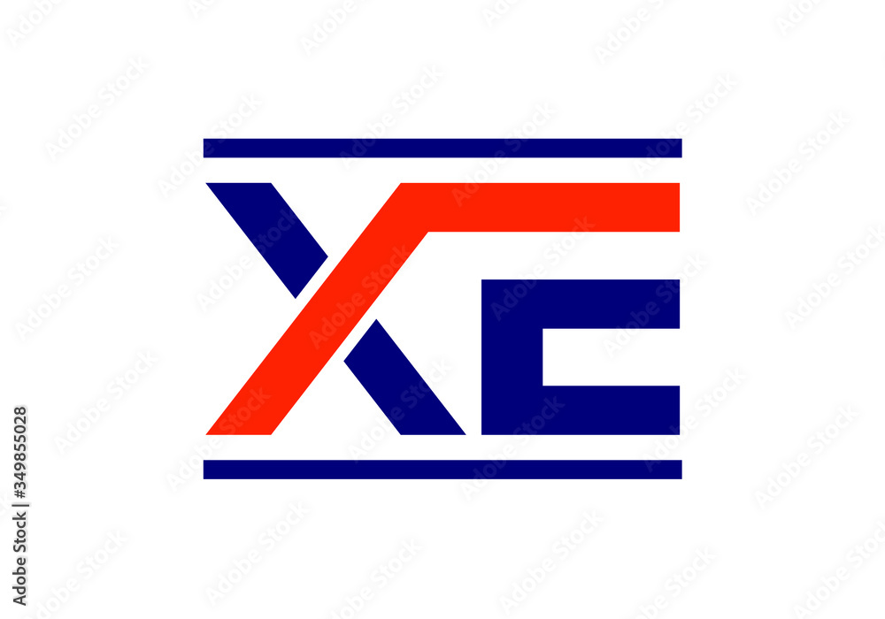 Initial Monogram Letter X E Logo Design Vector Template. Graphic Alphabet Symbol for Corporate Business Identity Initial Monogram Letter X E Logo Design Vector Template. Graphic Alphabet Symbol for Corporate Business Identity