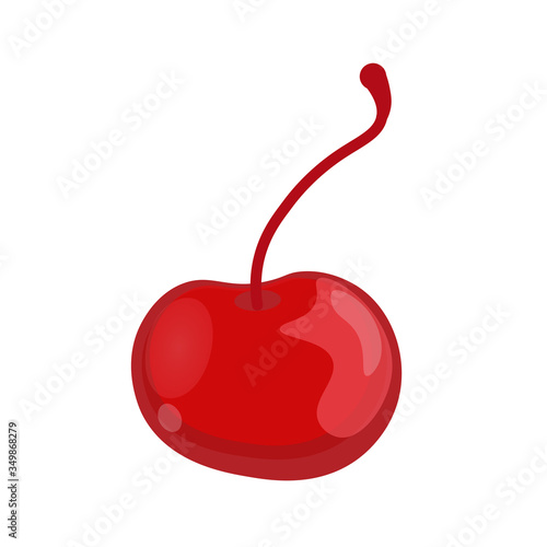 illustration of a cherry on a white background