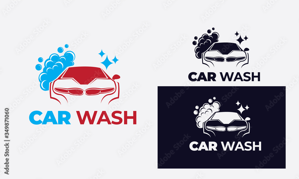 car logo can also for mechanic, car wash , service , car repair with style modern and given full color and black and white very suitable for business , vector eps 10