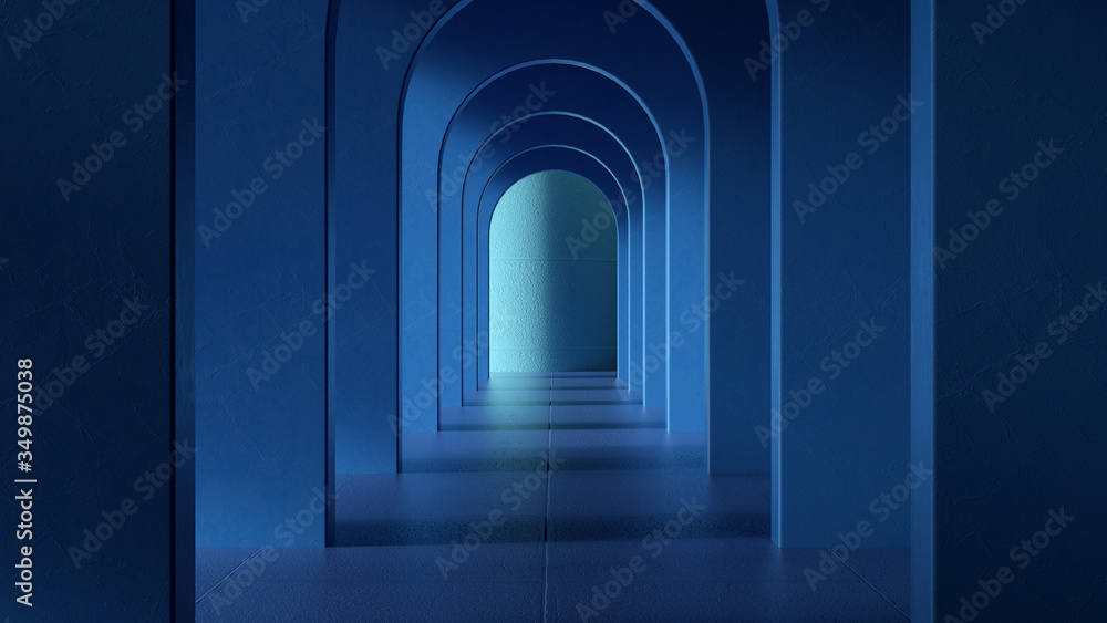 Fototapeta premium abstrakcyjne tło, okrągła platforma, pokaż produkt, pusta scena, renderowanie 3d, obraz koncepcyjny.