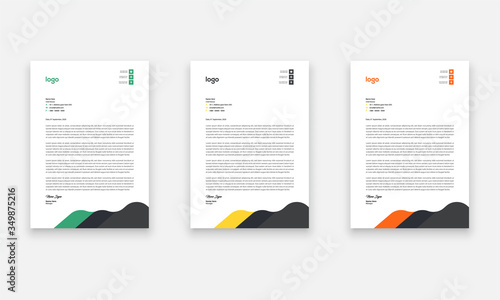 Unique Business Style letterhead Template Design