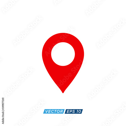 Pin Location Icon Design Vector