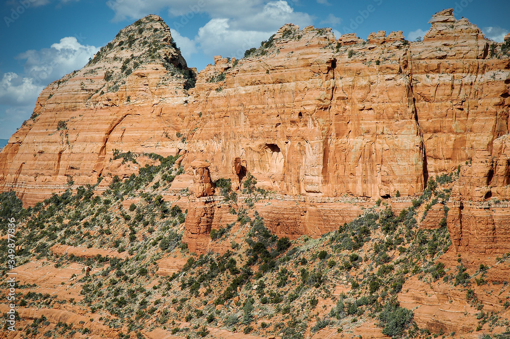 Fototapeta premium Dessert landscape large rock formations in Sedona Arizona USA 