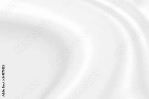 White cloth background abstract with soft waves