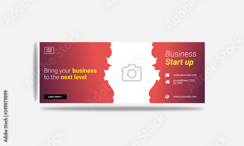  corporate  facebook social media banner  template.