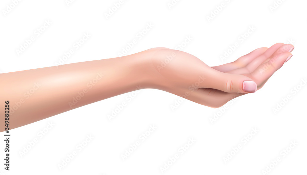 Vector giving hand icon isolated illustration on white background. Vector giving hand icon isolated illustration on white background.