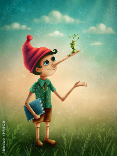Fotografie, Obraz Pinocchio puppet