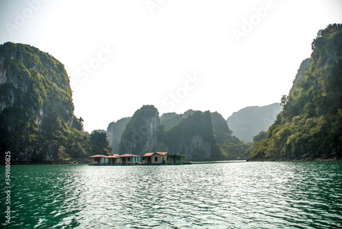 Floating village, Halong bay, Vietnam