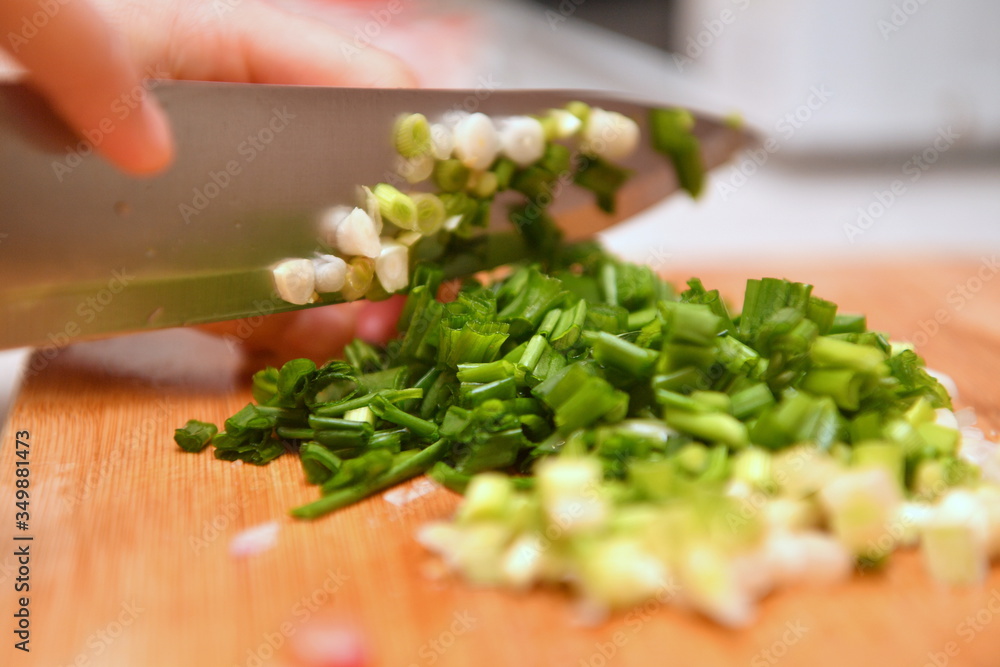 I cook salad, salad cutting, board knife, healthy I cook salad, salad cutting, board knife, healthy