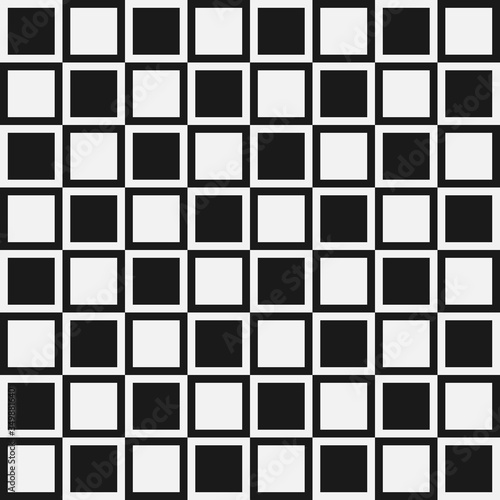 Abstract monochrome seamless Op background.