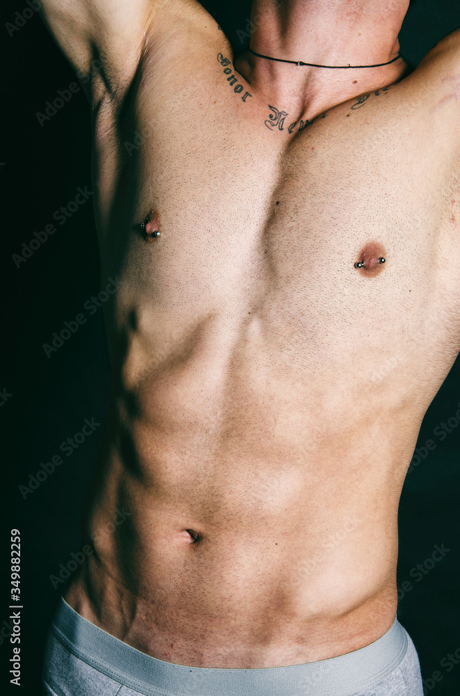 Fototapeta premium Young attractive man. Sport and healthy lifestyle.